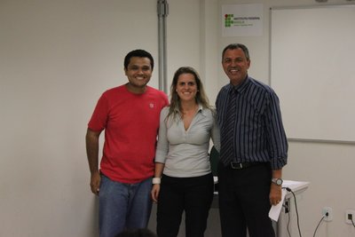 Luciano Pereira, Elizângela Koboldt e Eduardo Dias Leite.